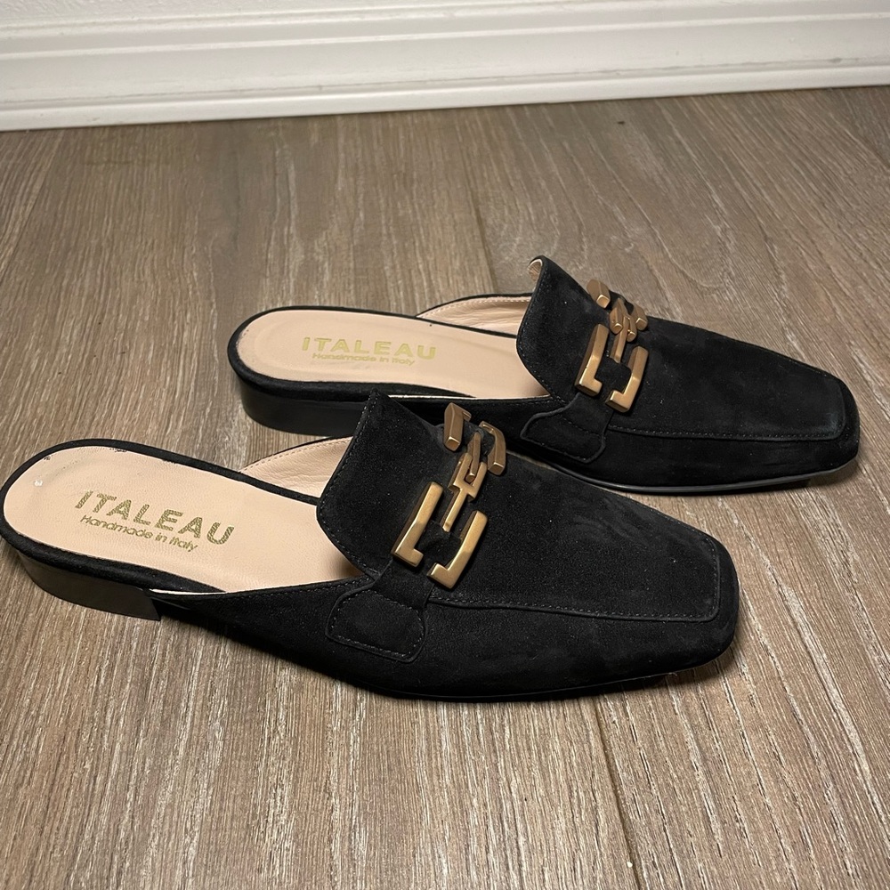 Women's Italeau CECILE FLEXLITE Mules Black Size 36.5 (6)